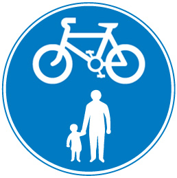 sign_cycles shared with pedestrians